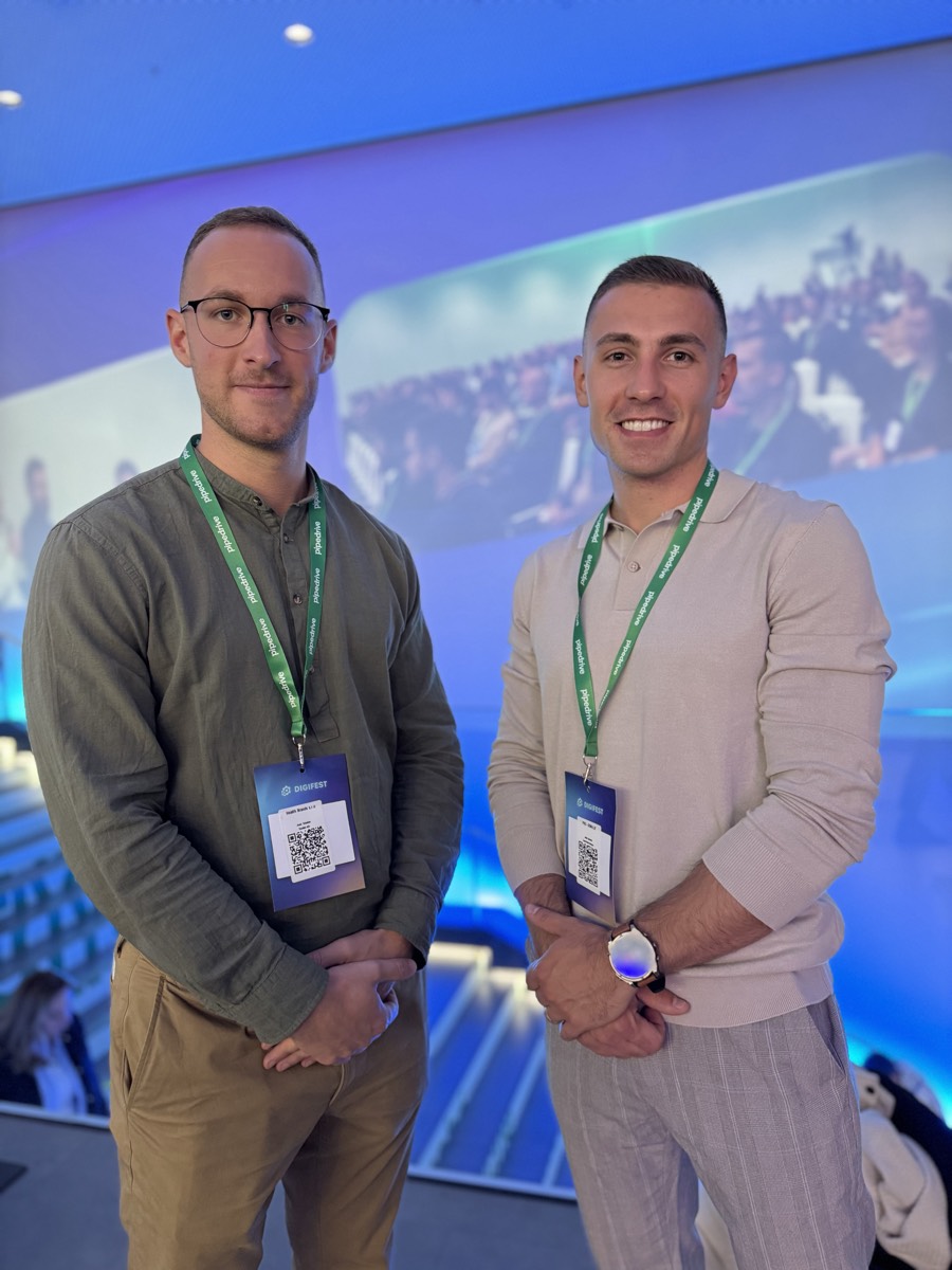 Tým Trendii — Lukáš a Jakub na Digifest 2025
